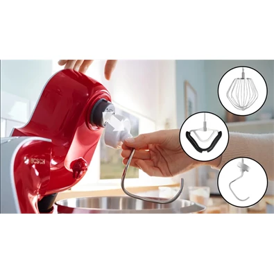 Bosch MUM5X720 1000W, 3,9L, vörös konyhai robotgép (Újszerű)