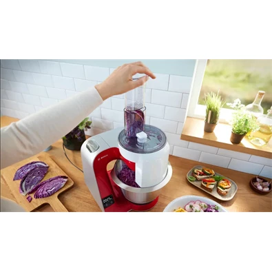 Bosch MUM5X720 1000W, 3,9L, vörös konyhai robotgép (Újszerű)