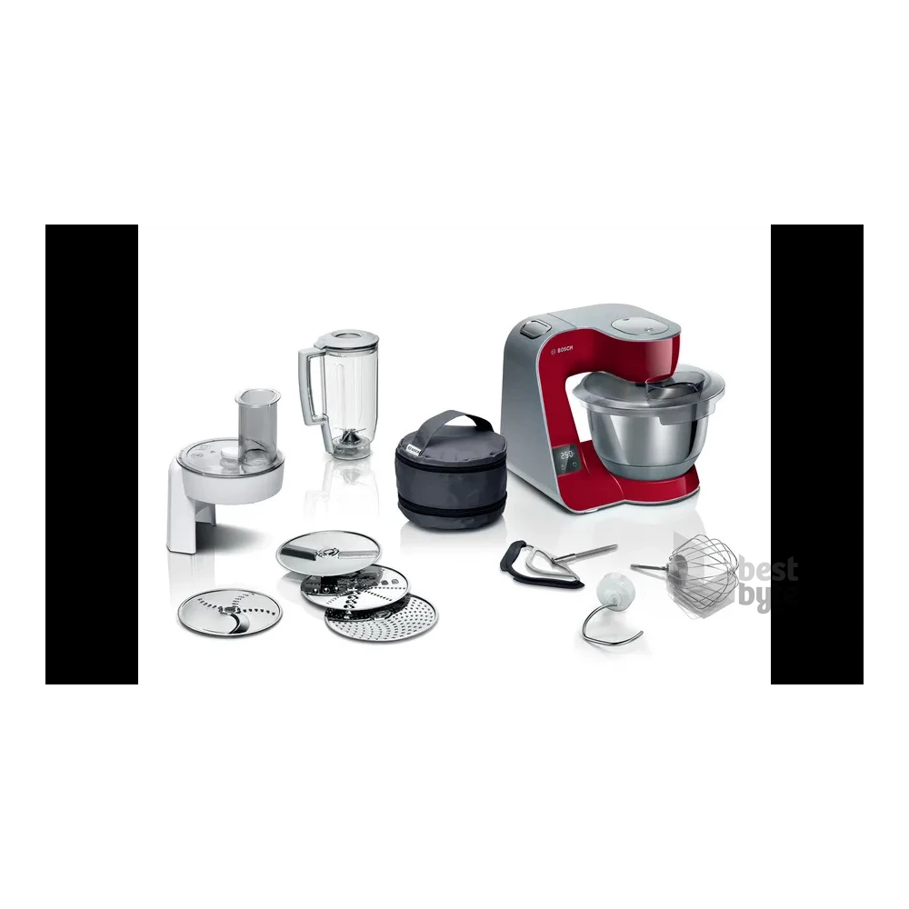Bosch MUM5X720 1000W, 3,9L, vörös konyhai robotgép (Újszerű)