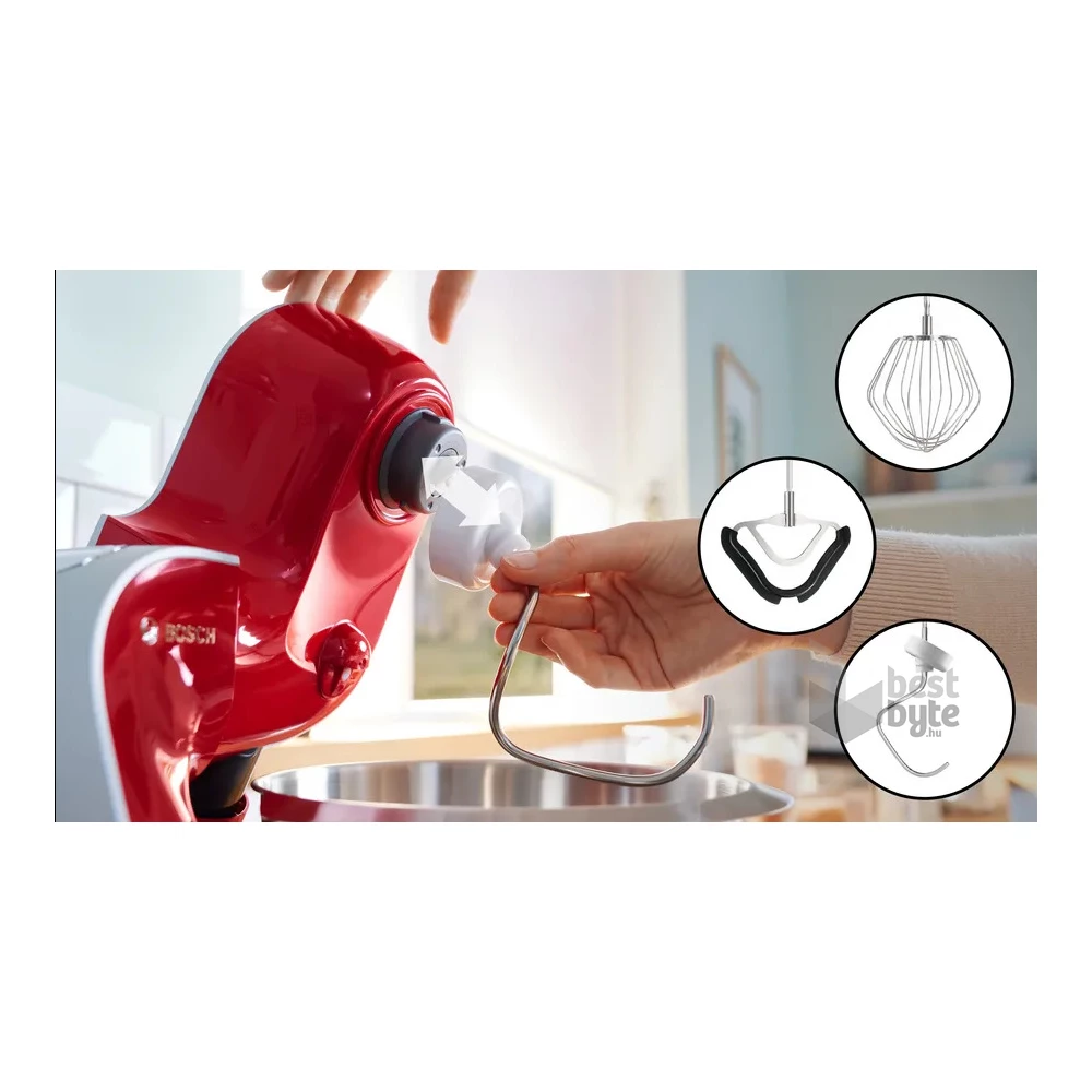 Bosch MUM5X720 1000W, 3,9L, vörös konyhai robotgép (Újszerű)