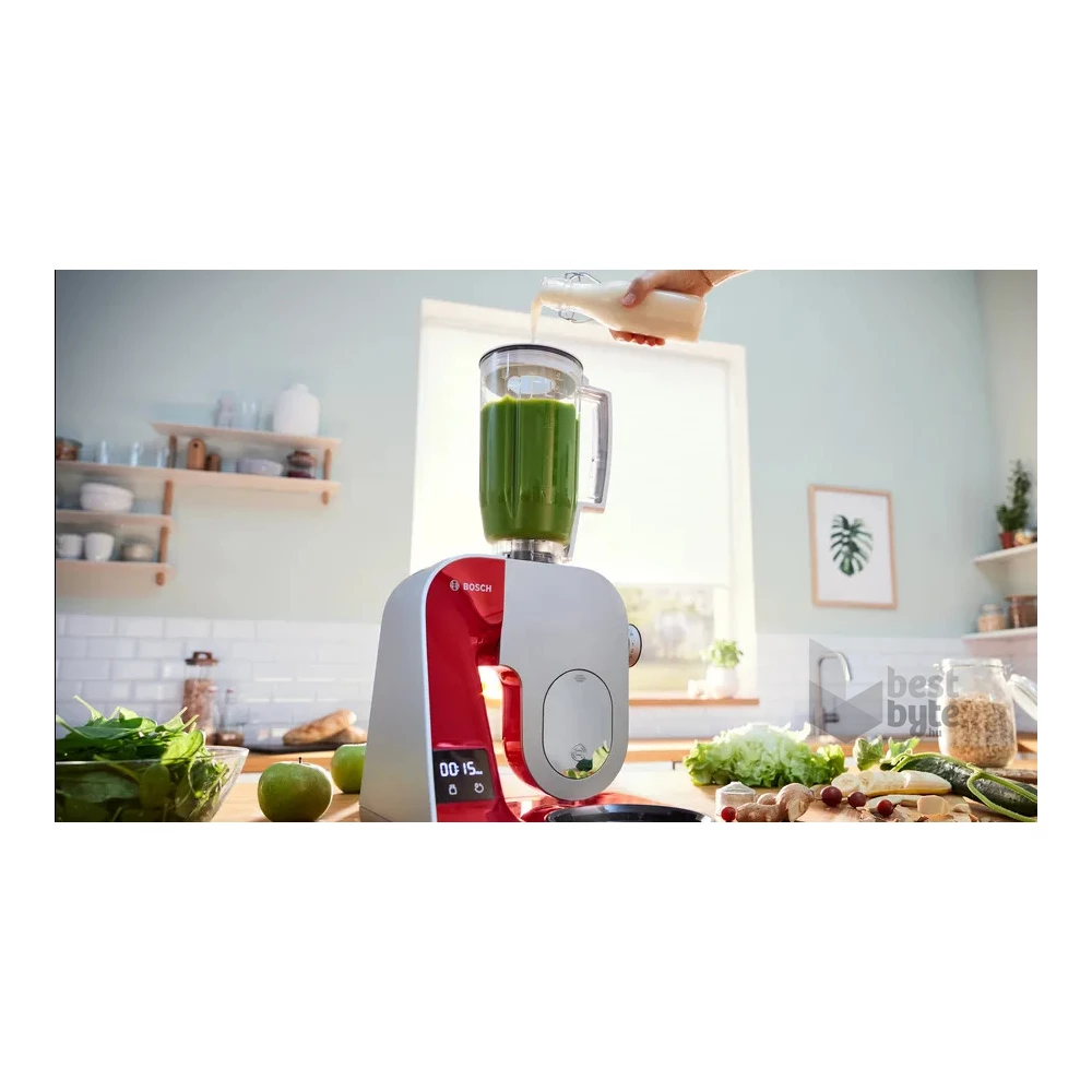 Bosch MUM5X720 1000W, 3,9L, vörös konyhai robotgép (Újszerű)