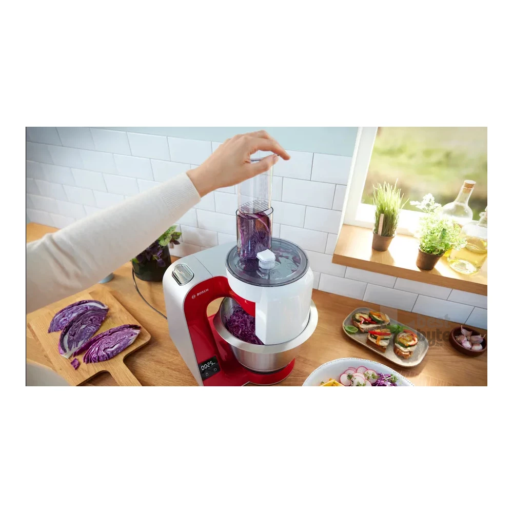 Bosch MUM5X720 1000W, 3,9L, vörös konyhai robotgép (Újszerű)
