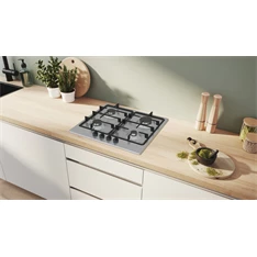 Bosch PGP6B5K60 inox, beépíthető, gáz, főzőzóna:4, beépíthető méret: 58,2cm, főzőlap