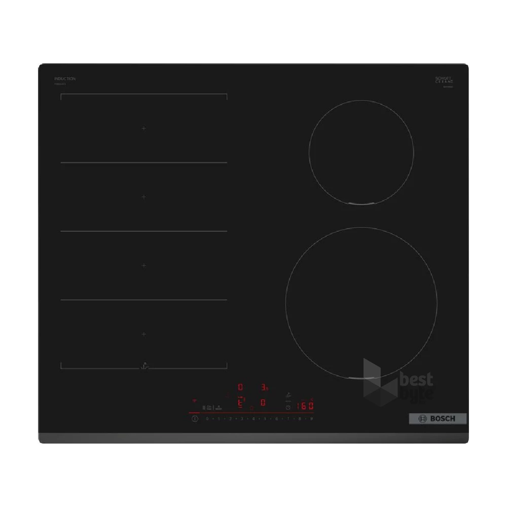 Bosch PIX631HC1E fekete, beépíthető, indukciós, főzőzóna: 4, beépíthető méret: 56cm, főzőlap