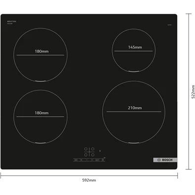Bosch PUE611BB5E indukciós üvegkerámiás főzőlap