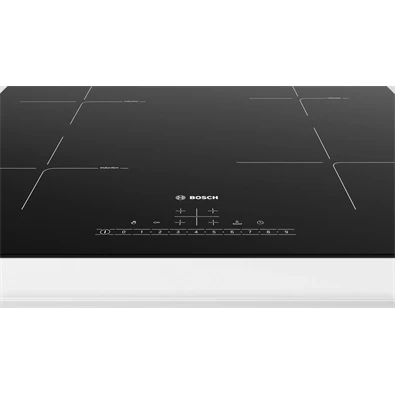 Bosch PUE611FB1E fekete, beépíthető, indukciós, főzőzóna: 4, beépíthető méret: 56cm, főzőlap