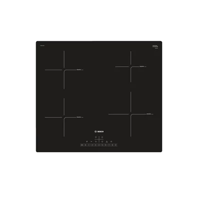 Bosch PUE611FB1E fekete, beépíthető, indukciós, főzőzóna: 4, beépíthető méret: 56cm, főzőlap