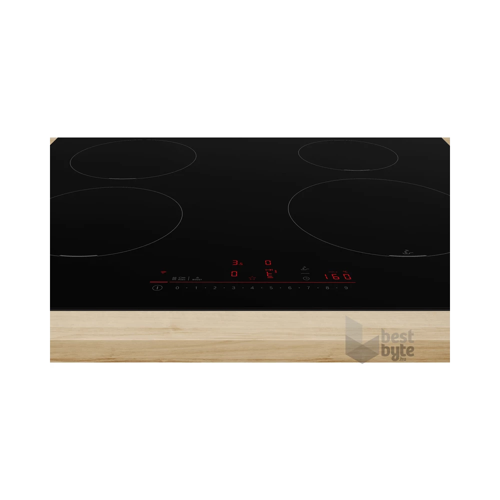 Bosch PUE611HC1E fekete, beépíthető, indukciós, főzőzóna: 4, beépíthető méret: 56cm, főzőlap