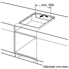 Bosch PUE64KBB5E fekete, beépíthető, indukciós, főzőzóna: 4, beépíthető méret: 56cm, főzőlap