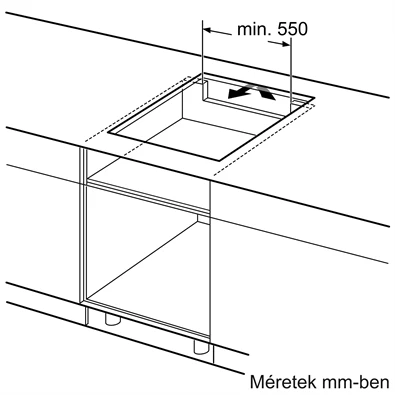 Bosch PUE64KBB5E fekete, beépíthető, indukciós, főzőzóna: 4, beépíthető méret: 56cm, főzőlap