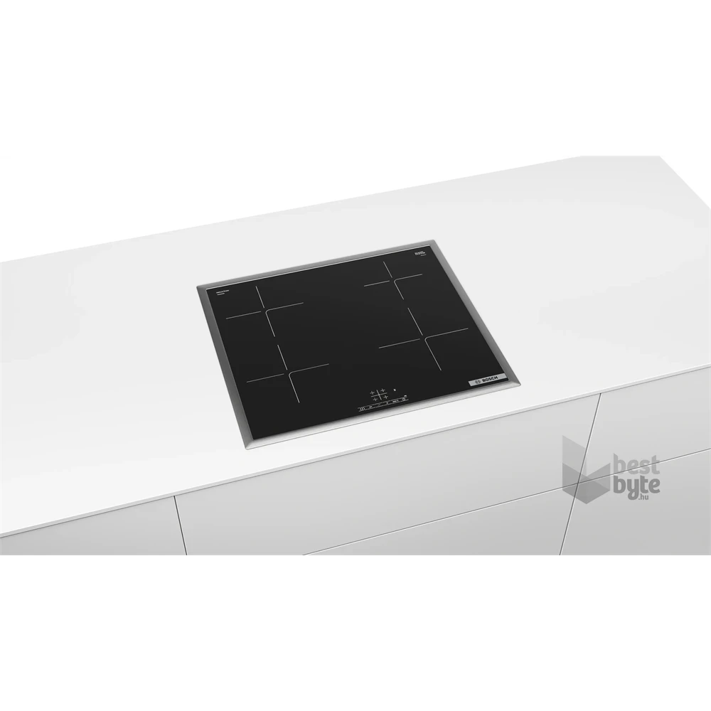 Bosch PUE64KBB5E fekete, beépíthető, indukciós, főzőzóna: 4, beépíthető méret: 56cm, főzőlap