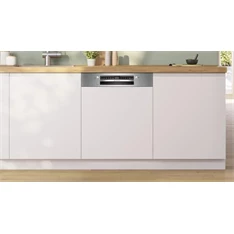 Bosch SMI4HTS14E ezüst, programok száma:6, beépíthető, 13 terítékes mosogatógép