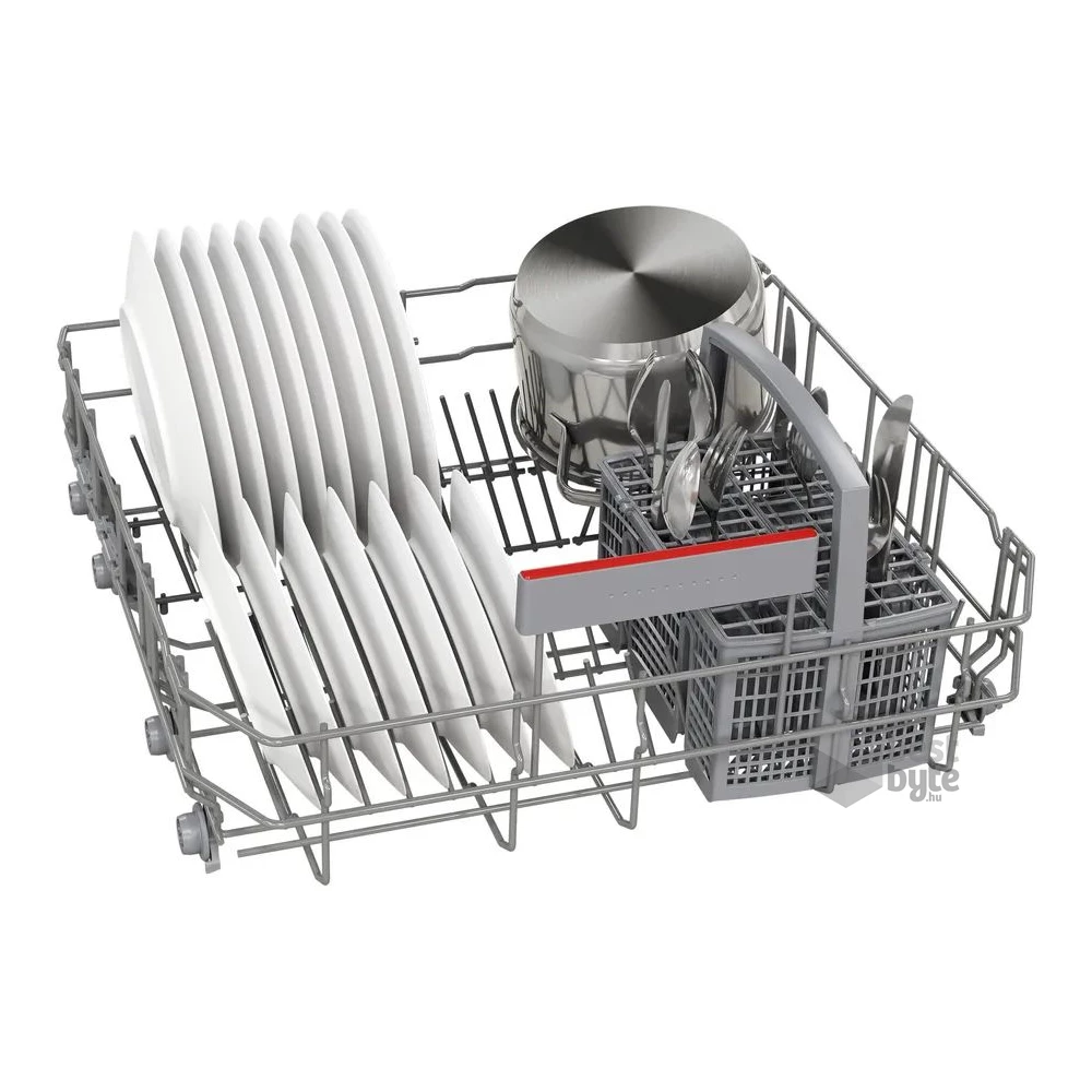 Bosch SMI4HTS14E ezüst, programok száma:6, beépíthető, 13 terítékes mosogatógép