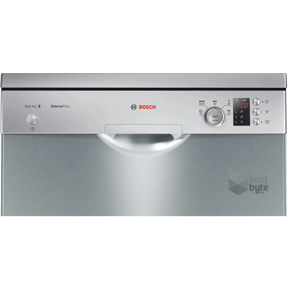 Bosch SMS25AI07E inox, programok száma: 5, szabadonálló, 12 terítékes mosogatógép 