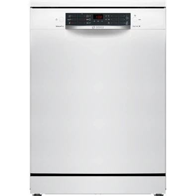 Bosch SMS46KW02E fehér, programok száma: 5, szabadonálló, 13 terítékes mosogatógép