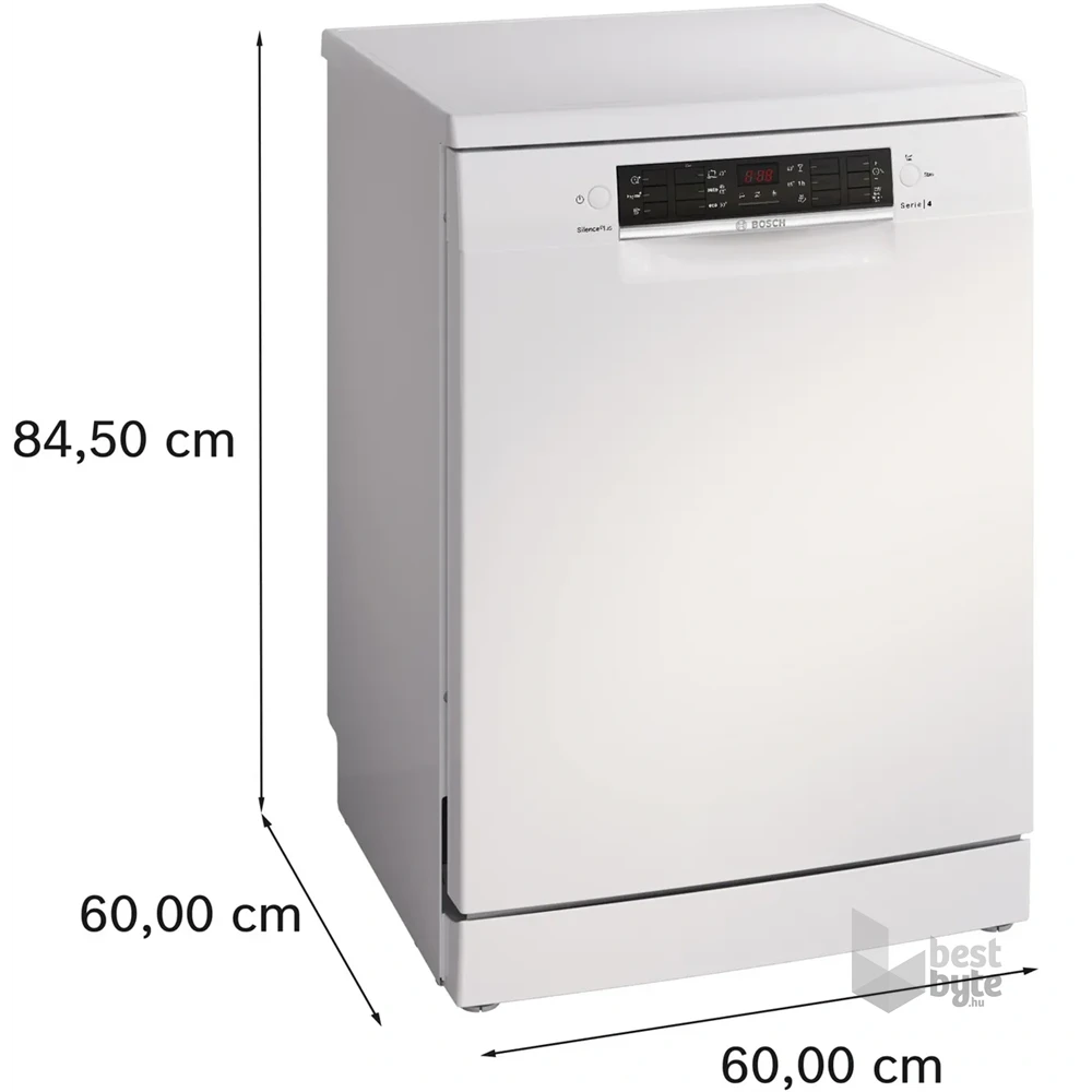 Bosch SMS46KW02E fehér, programok száma: 5, szabadonálló, 13 terítékes mosogatógép