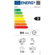 Bosch SMS4HVI33E mosogatógép