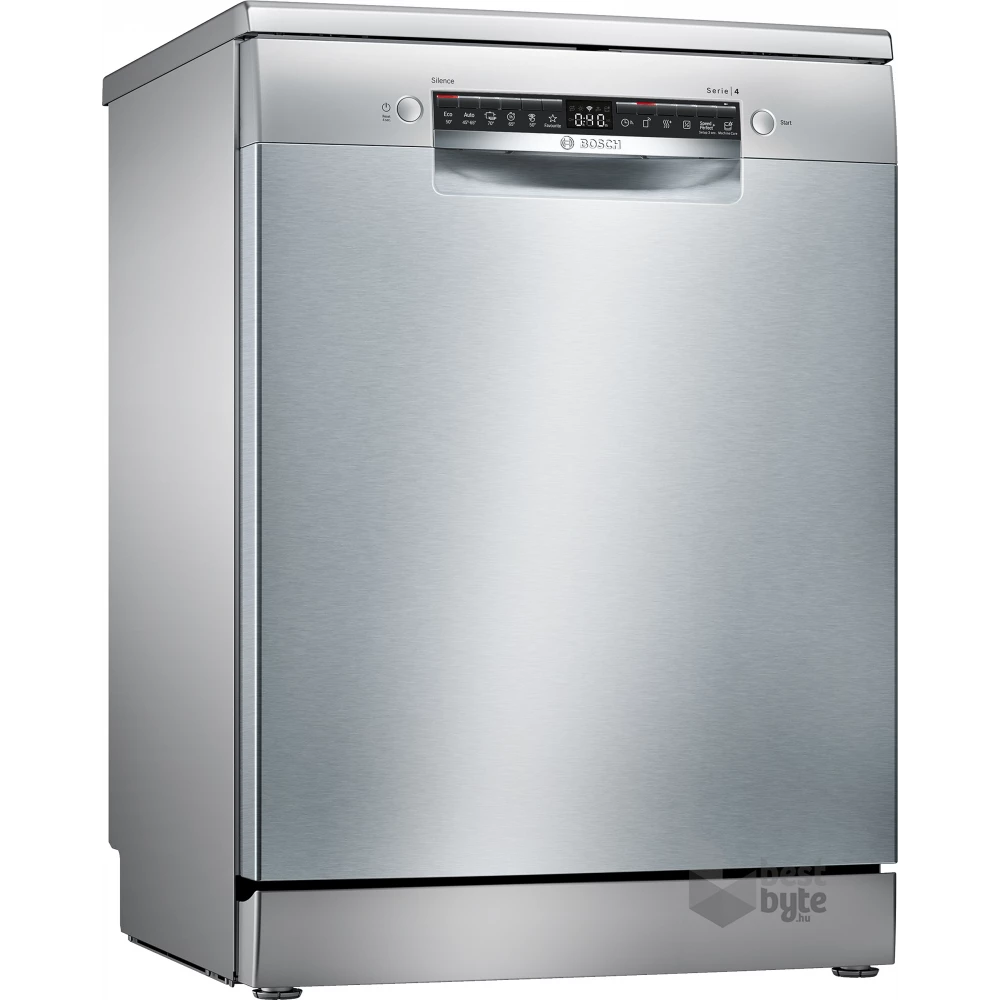 Bosch SMS4HVI33E inox, programok száma: 6, szabadonálló, 13 terítékes mosogatógép 