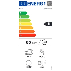 Bosch SMS4HVW00E 14 terítékes mosogatógép (Használt - A)