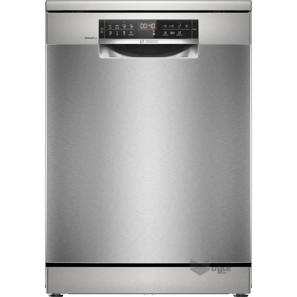 Bosch SMS8ECI02E inox, szabadonálló, programok száma:8, 14 terítékes mosogatógép