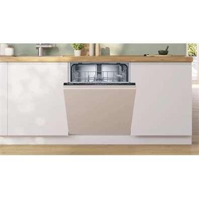 Bosch SMV25EX00E fehér, programok száma: 5, beépíthető, 13 terítékes mosogatógép 
