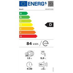 Bosch SMV4HTX00E beépíthető 13 terítékes mosogatógép