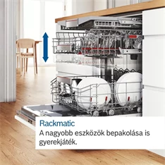 Bosch SMV4HVX33E programok száma: 13, beépíthető, 13 terítékes mosogatógép 