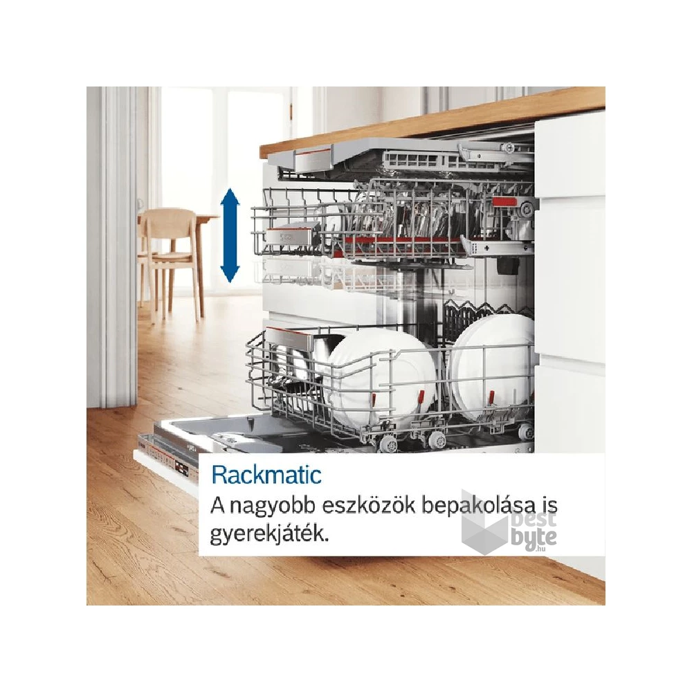 Bosch SMV6ECX10E programok száma: 8, beépíthető, 14 terítékes mosogatógép 
