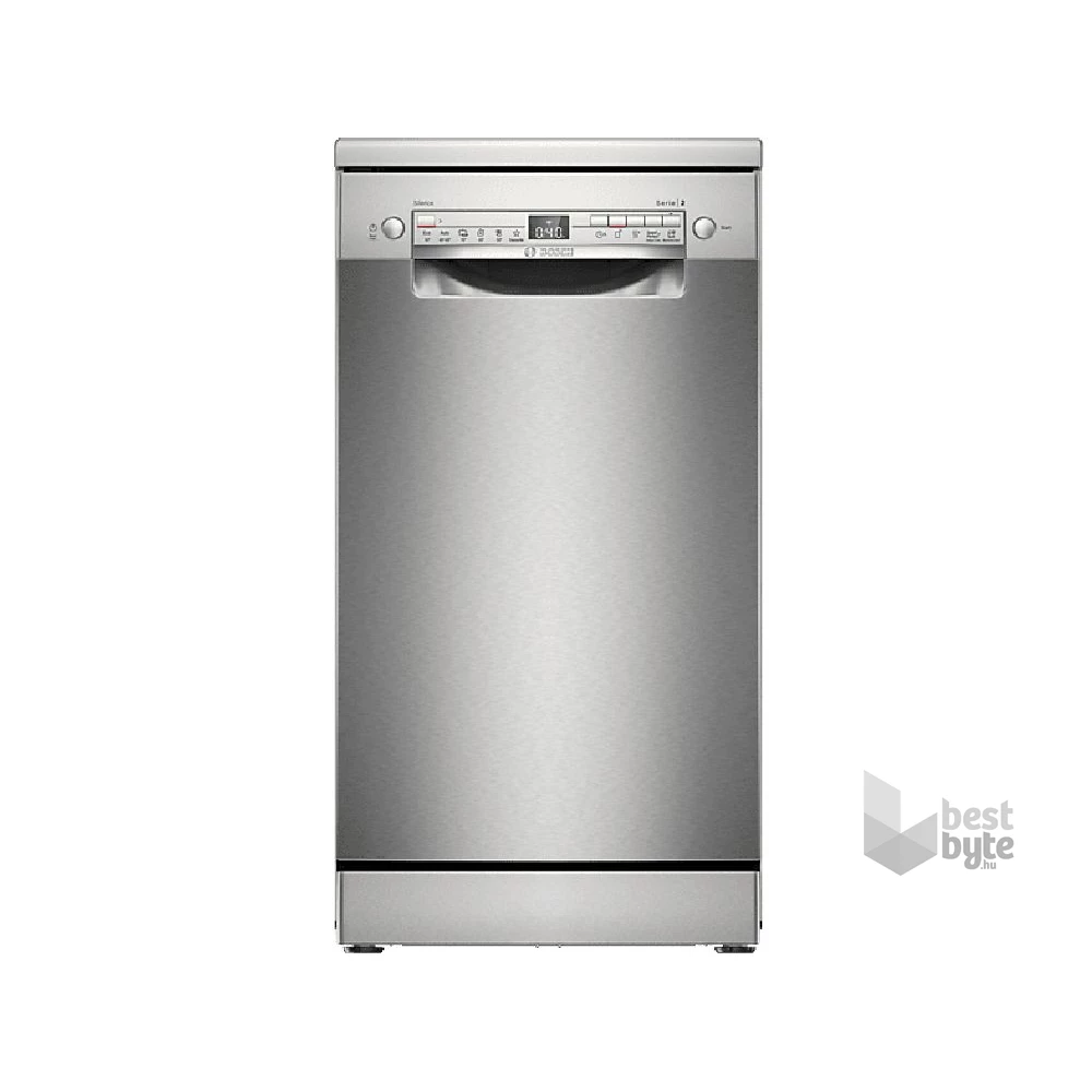 Bosch SPS2HMI58E inox, programok száma: 6, keskeny szabadonálló, 10 terítékes mosogatógép 