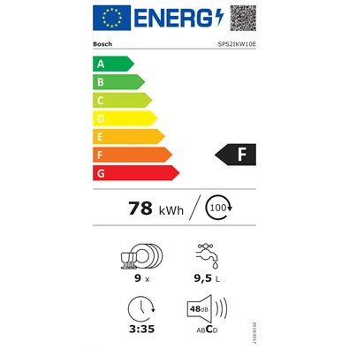 Bosch SPS2IKW10E keskeny 9 terítékes mosogatógép