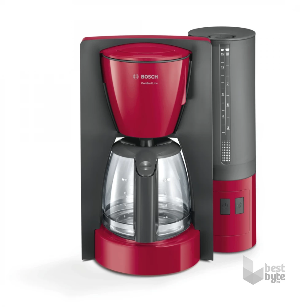 Bosch TKA6A044 ComfortLine vörös 10 személyes filteres kávéfőző