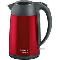 Bosch TWK3P424 DesignLine 1,7L-es piros-fekete vízforraló