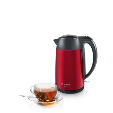 Bosch TWK3P424 DesignLine 1,7L-es piros-fekete vízforraló