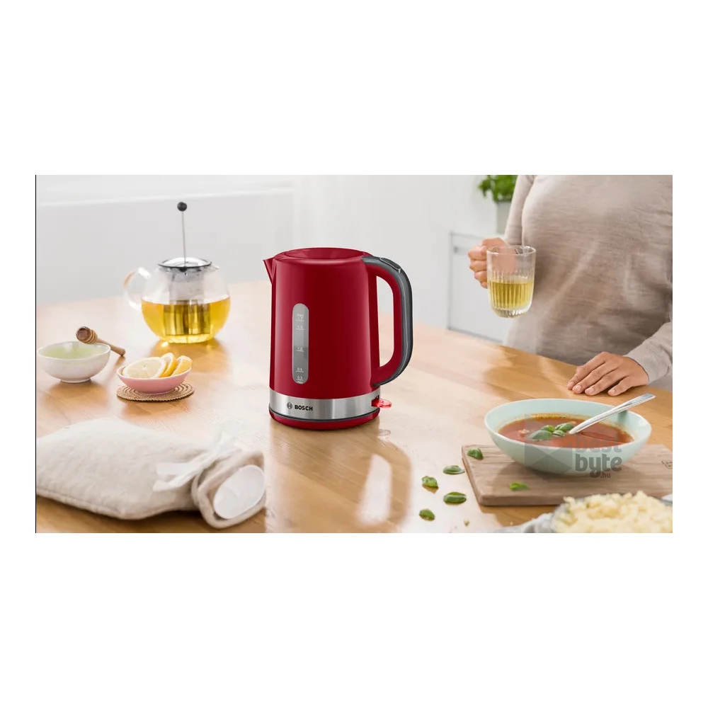 Bosch TWK6A514 1,7L-es vörös vízforraló