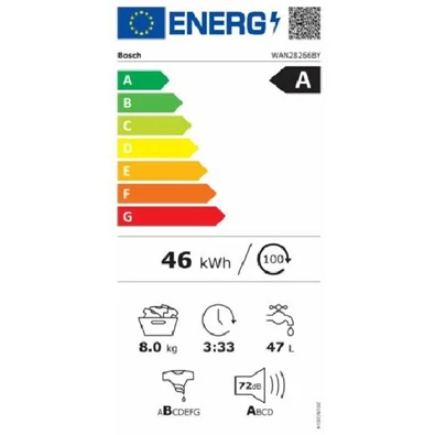 Bosch WAN28266BY 8kg elöltöltős mosógép