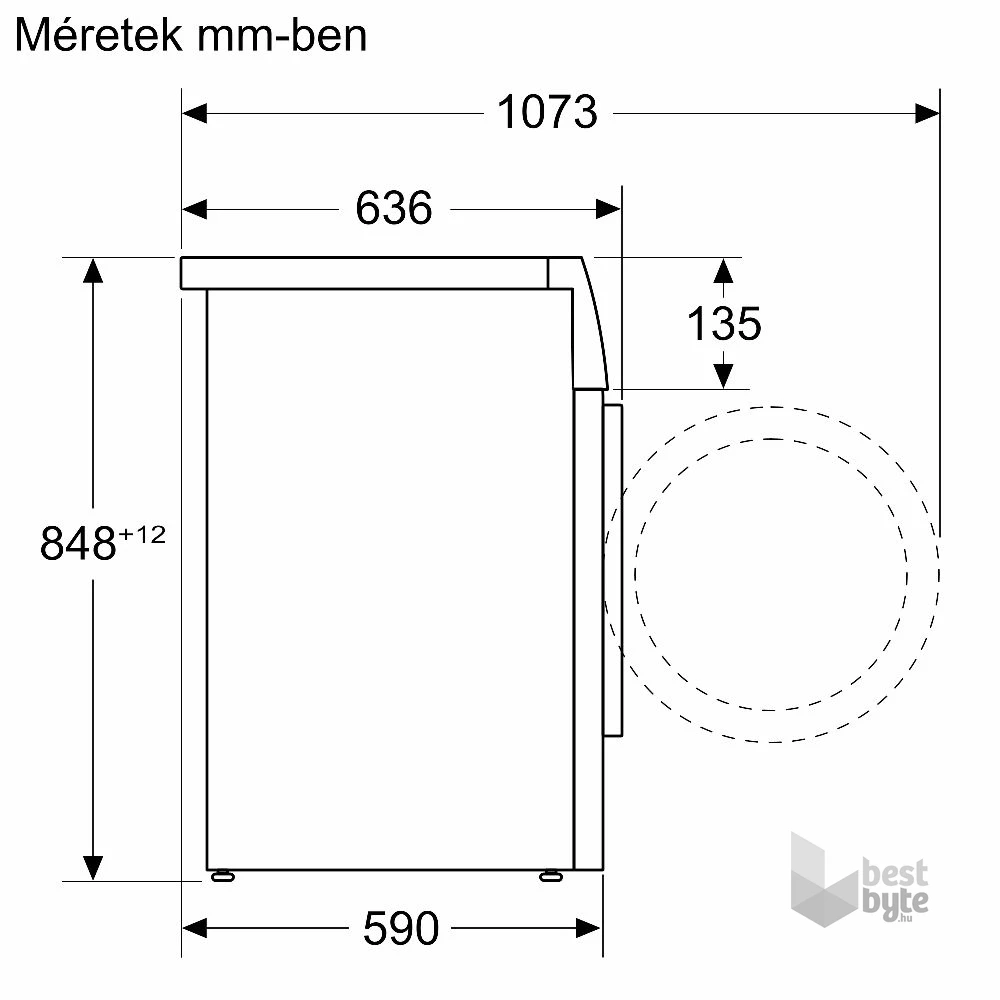 Bosch WGG244Z9BY fehér, elöltöltős, max.1400ford., 8 kg, mosógép