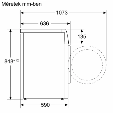 Bosch WGG244Z9BY fehér, elöltöltős, max.1400ford., 8 kg, mosógép