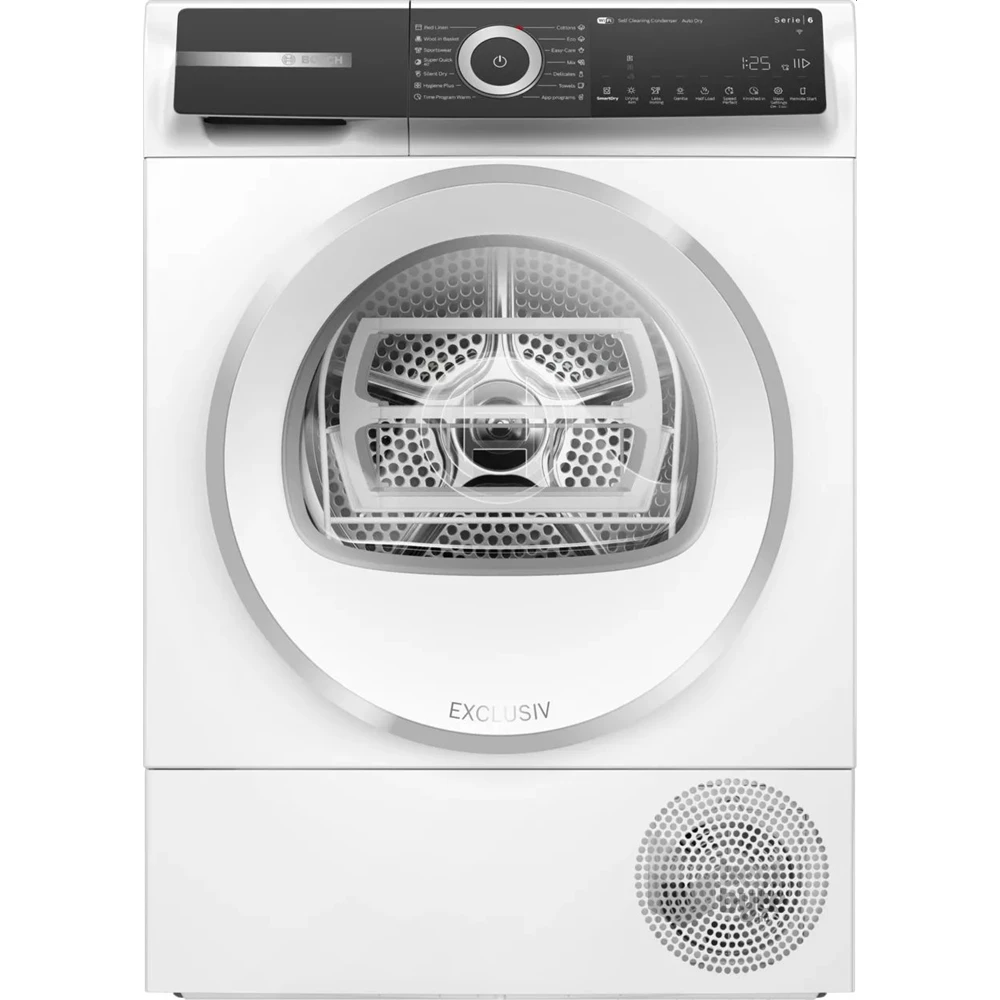 Bosch WQH246D3BY fehér-inox, 9kg, hőszivattyús szárítógép