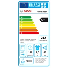 Bosch WTH85205BY 7kg hőszivattyús szárítógép 