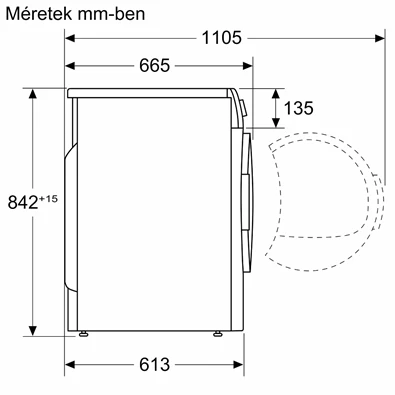 Bosch WTH 85202BY hőszivattyús kondenzációs szárítógép