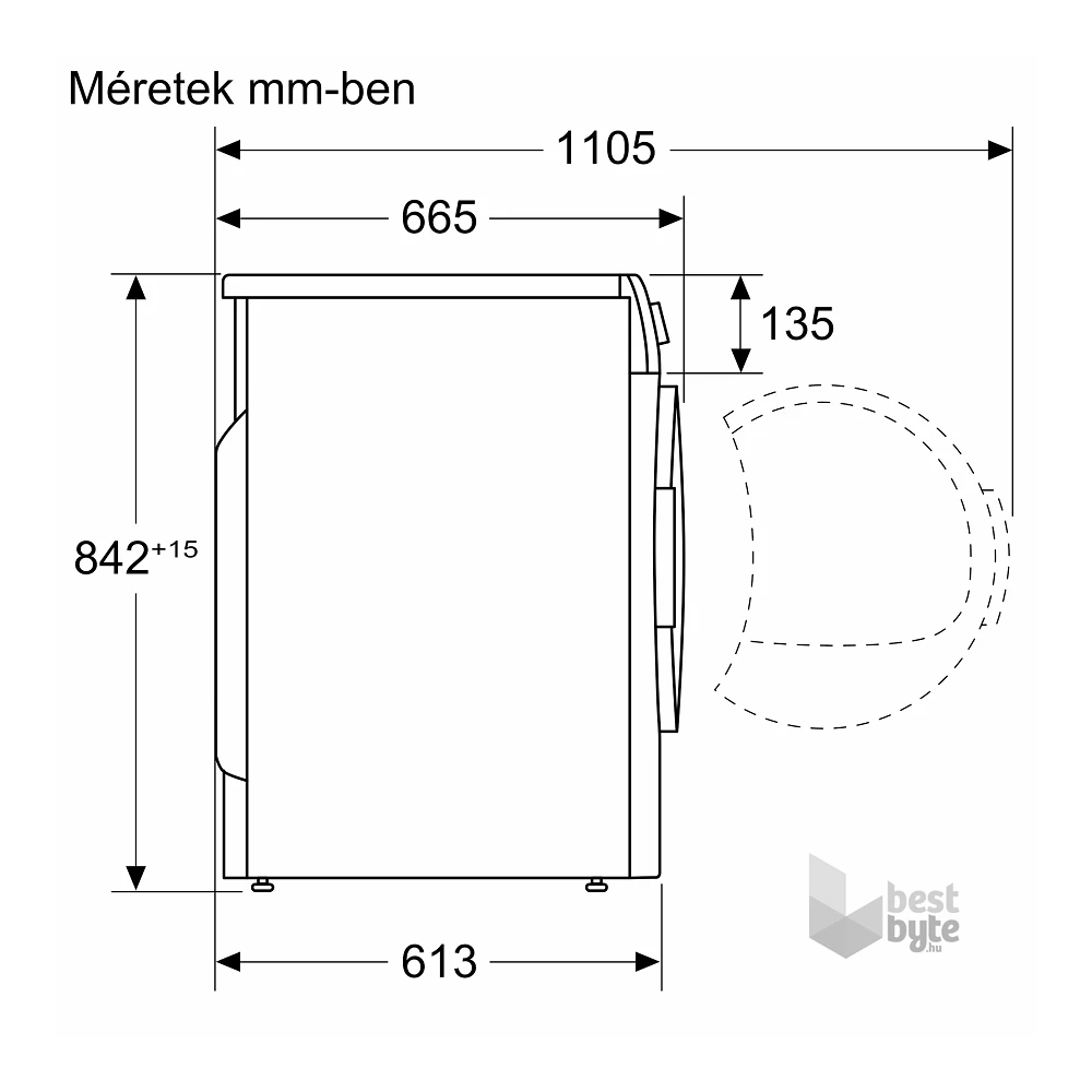 Bosch WTH 85202BY hőszivattyús kondenzációs szárítógép