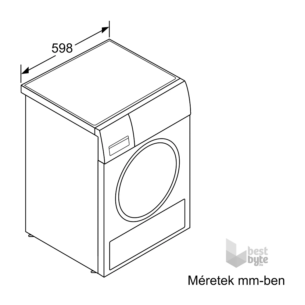 Bosch WTH 85202BY hőszivattyús kondenzációs szárítógép