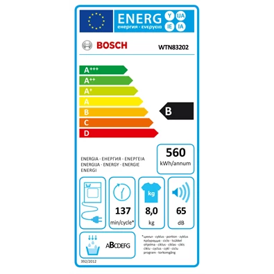 Bosch WTN83202 fehér, 8 kg, kondenzációs, szárítógép