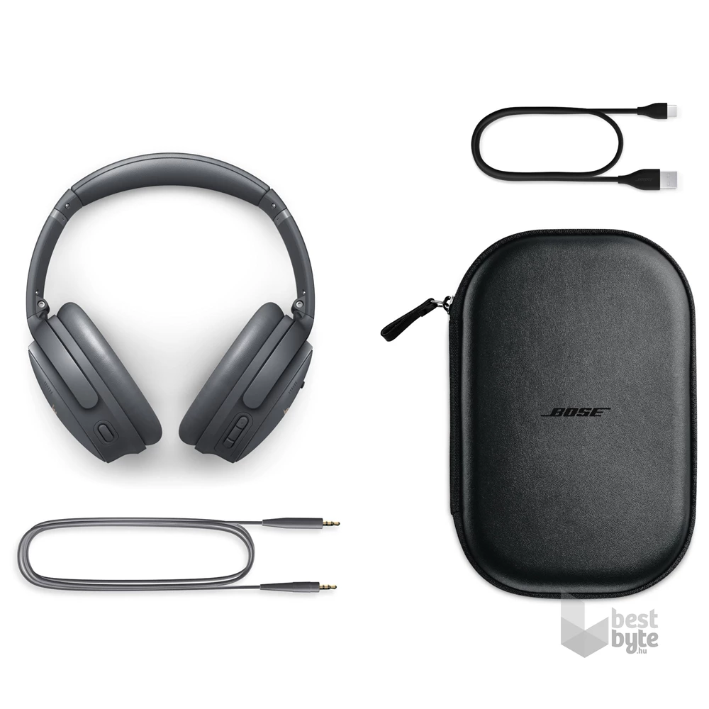 Bose QC45 QuietComfort® Acoustic Noise Cancelling® Bluetooth aktív zajszűrős szürke fejhallgató
