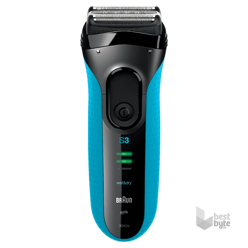 Braun 3-3040 Wet&Dry kék-fekete akkumulátoros férfi borotva