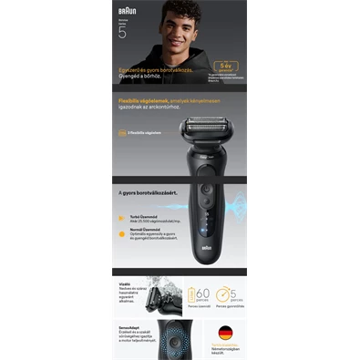 Braun  52-N1200S elektromos borotva