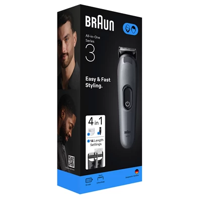 Braun AIO 3500 multifunkciós testszőrzet ápoló