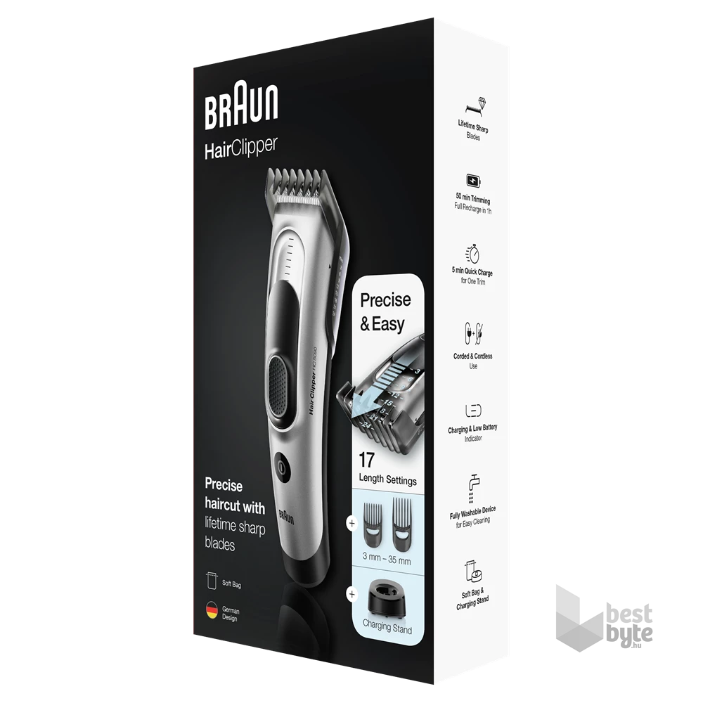 Braun HC5090 fekete-szürke hajvágó