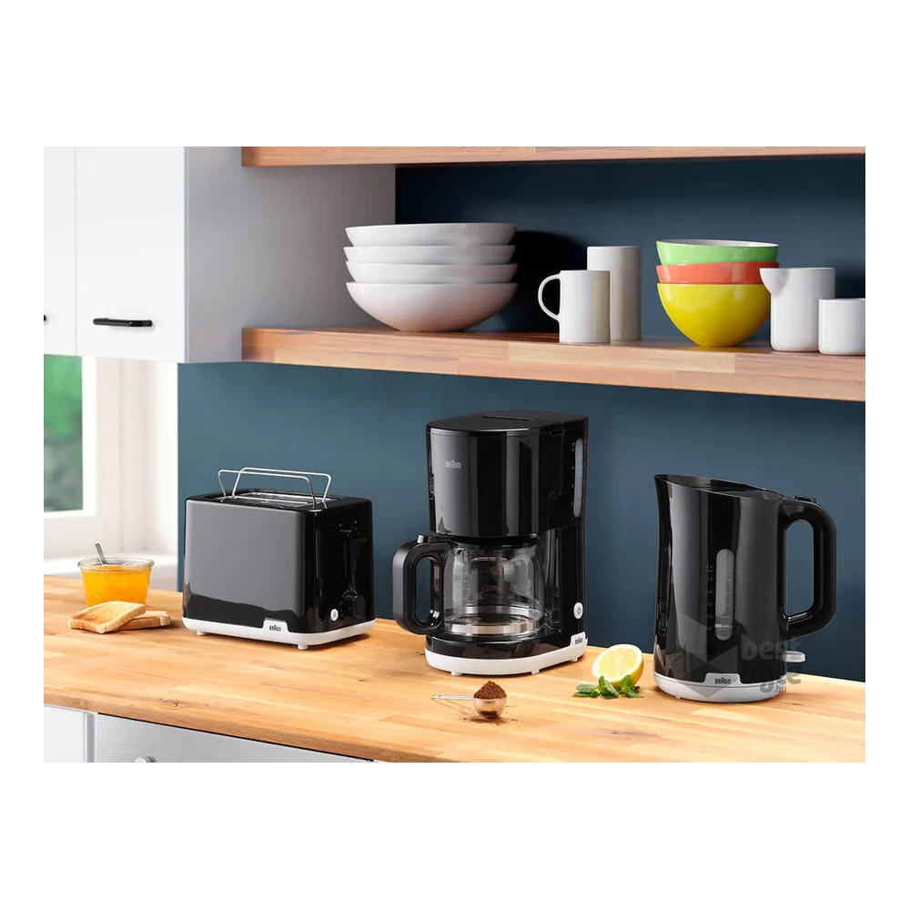 Braun WK1100BK 1,7L-es fekete vízforraló