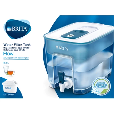 Brita BRH1039277 Flow 8,2l-es kék vízszűrő tartály